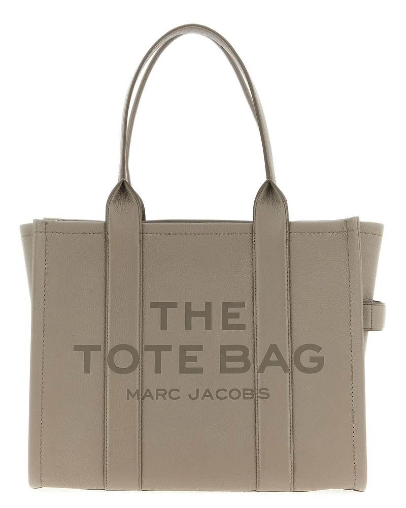 Marc Jacobs Einkaufstasche „The Leather Large Tote Gray