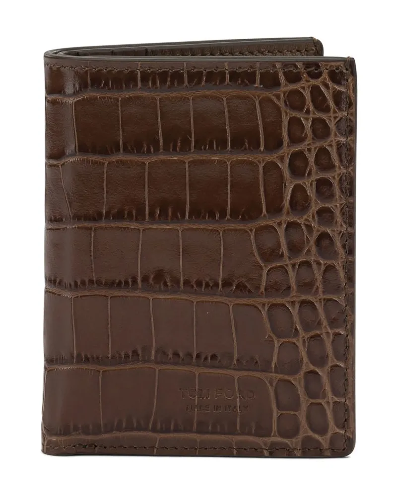 Tom Ford Klappkartenhalter „Exotic Line Brown