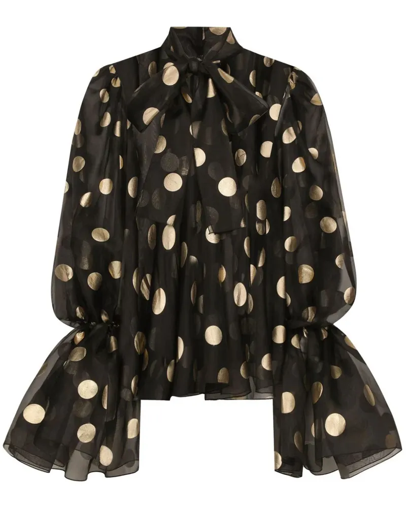 Dolce & Gabbana Bluse mit Rüschen Black