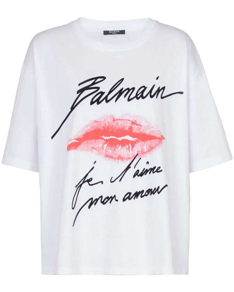 Balmain T -Shirt mit Druck Gqv