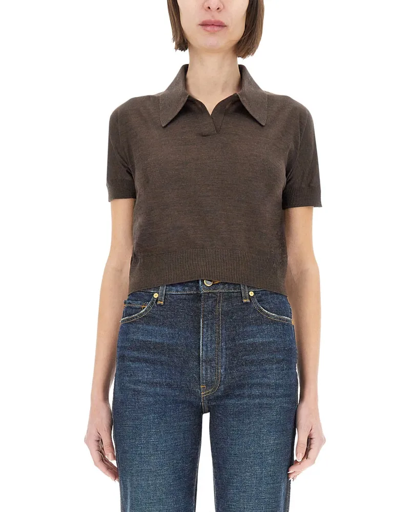 KHAITE Top "Morgane Brown