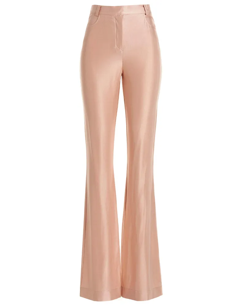 Alexandre Vauthier Shiny Stretchhose Pink