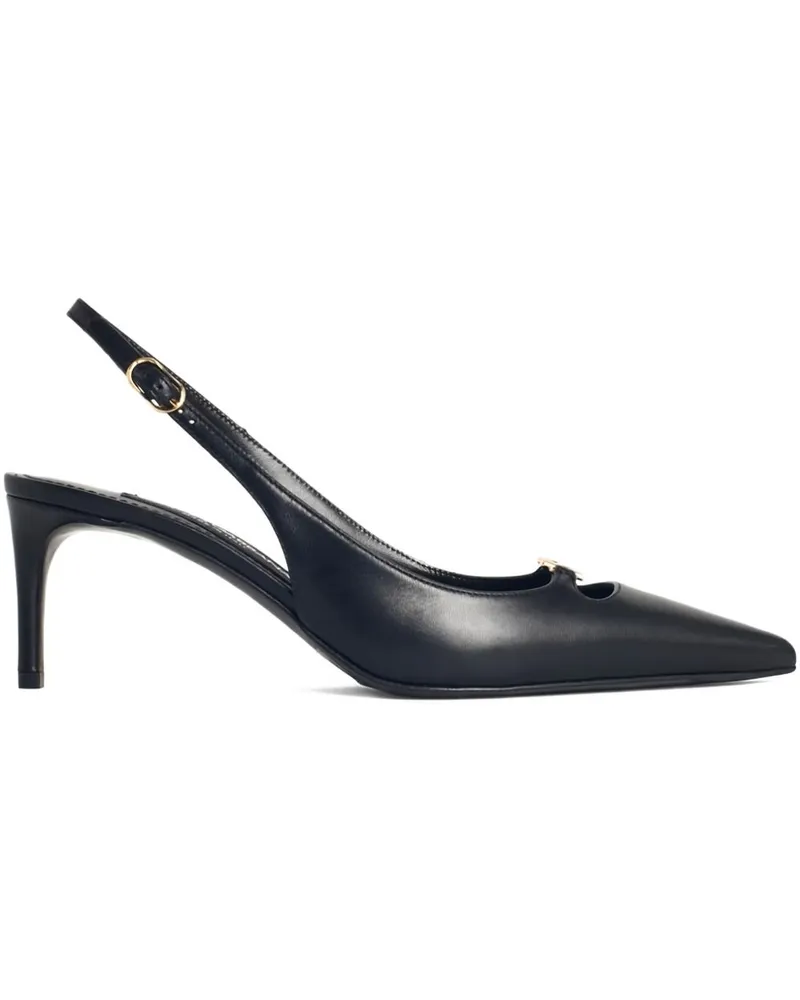 Dolce & Gabbana Leder Slingback Pumps Black