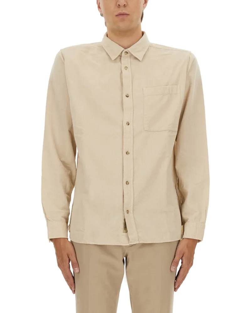 Woolrich Baumwollhemd Beige