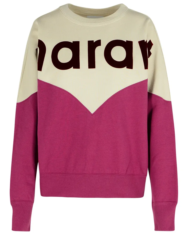 Étoile Isabel Marant Houston' Sweatshirt in einer Trauben- und Augen -Baumwollmischung Bordeaux