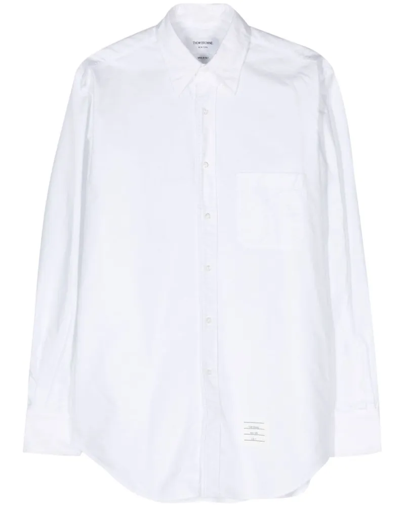 Thom Browne Baumwollhemd White