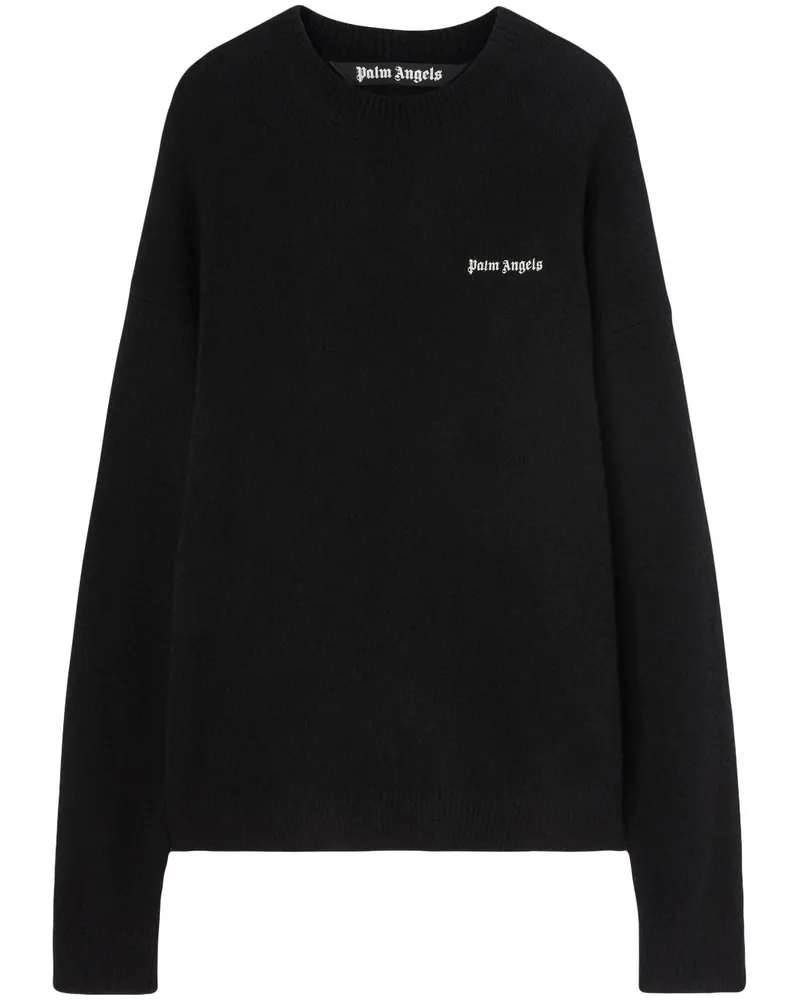 Palm Angels Basic Logo Pullover Black