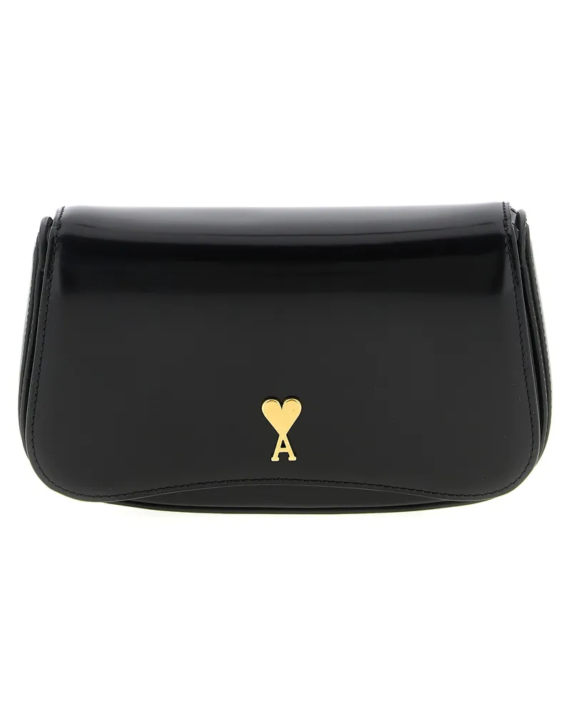 AMI Paris Paris Paris' kleiner Crossbody -Tasche Black