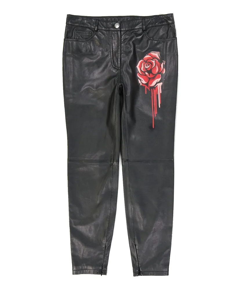 Moschino Lederhosen Black