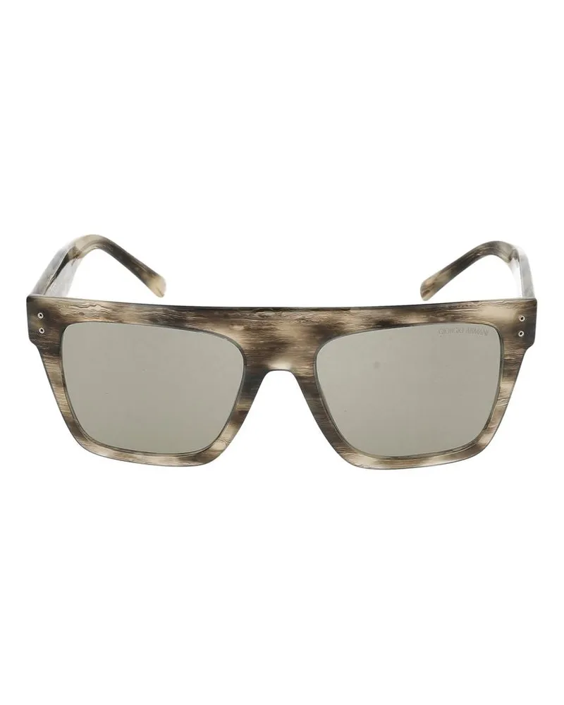 Giorgio Armani Sonnenbrille  0 AR8177 5922/3 gestreiftes hellgrau/18/145 5922