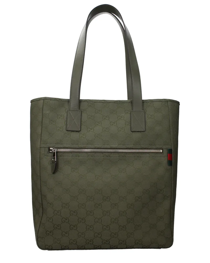 Gucci Herrens Umhängetaschen Grün/Waldstoff -