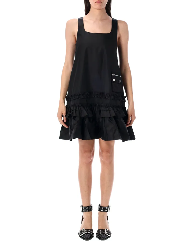 Ganni Kleider Schwarz Black