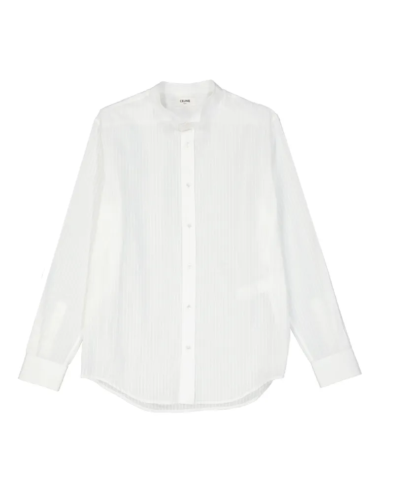 Celine Céline Baumwollhemd White