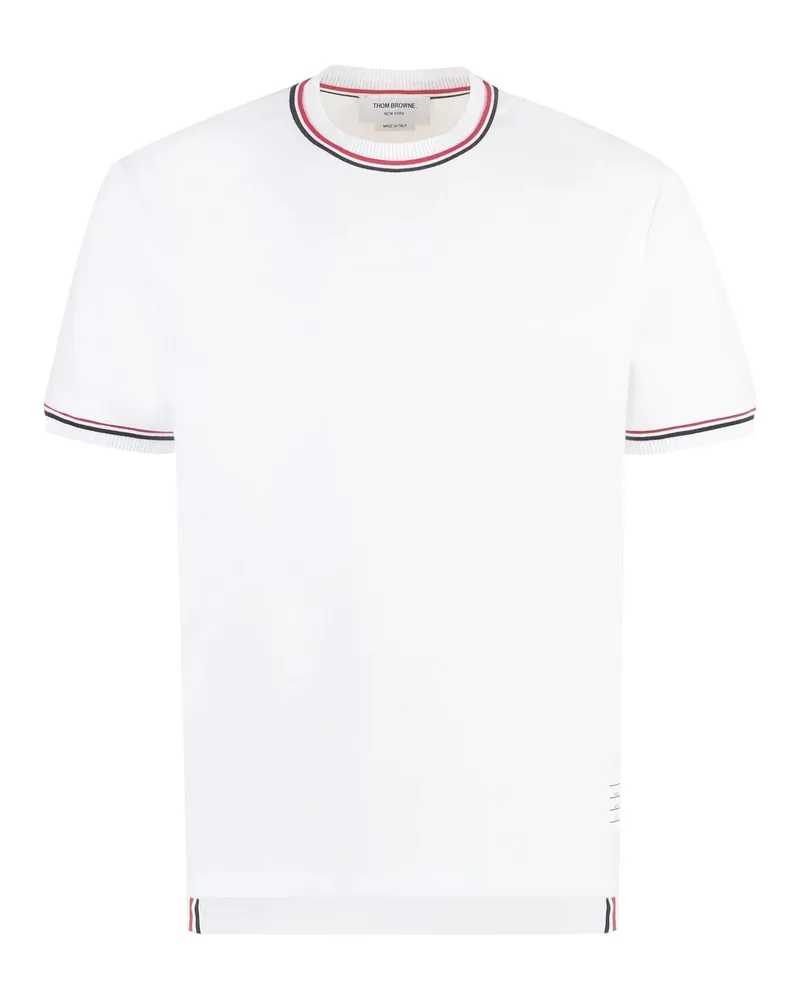 Thom Browne Cotton T -Shirt Weiß