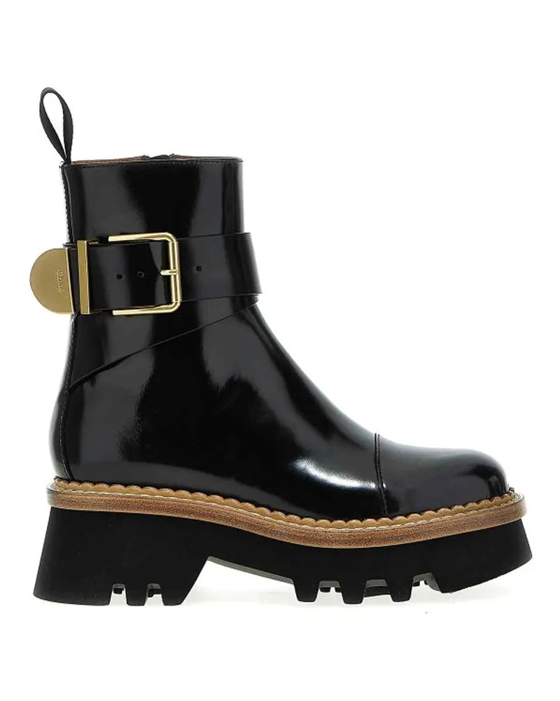 Chloé Chloé Owena Lederstiefel Schwarz