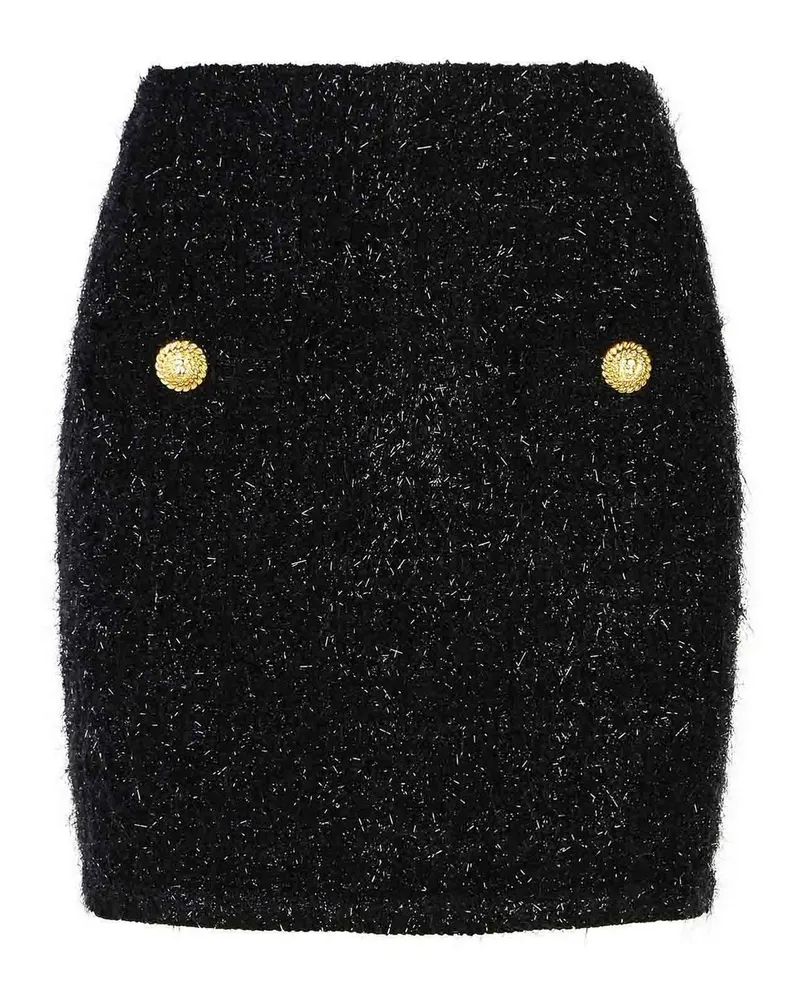 Balmain Tweed Minirock Black