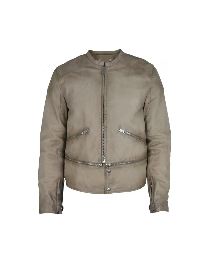 Golden Goose Deluxe Brand Lederjacke Nude