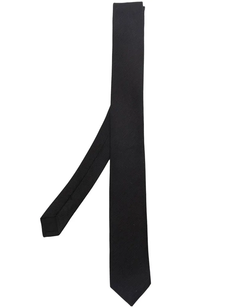 Saint Laurent Seidenkrawatte Black