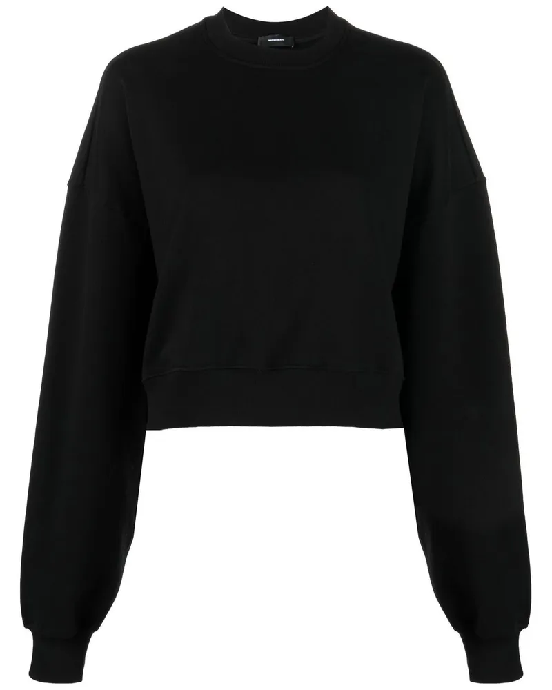 WARDROBE.NYC Garderobe.NYC Übergroße Baumwoll -Sweatshirt Black
