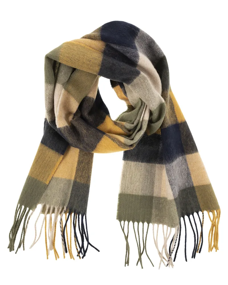 Barbour Großer  Tattersall Schal Green