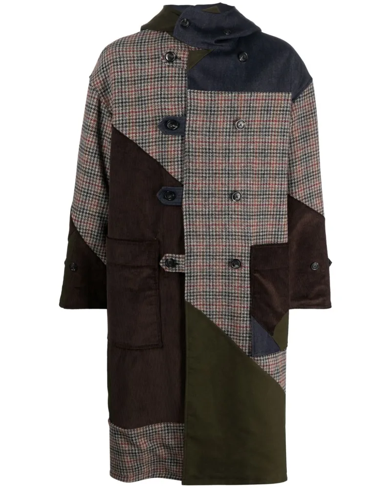 Baracuta Patchwork Duffle Mantel Multicolour
