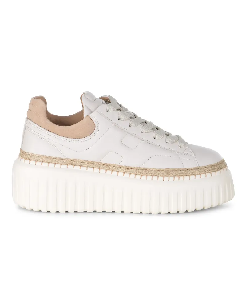 Hogan H Stripes" -Sneaker aus Leder White