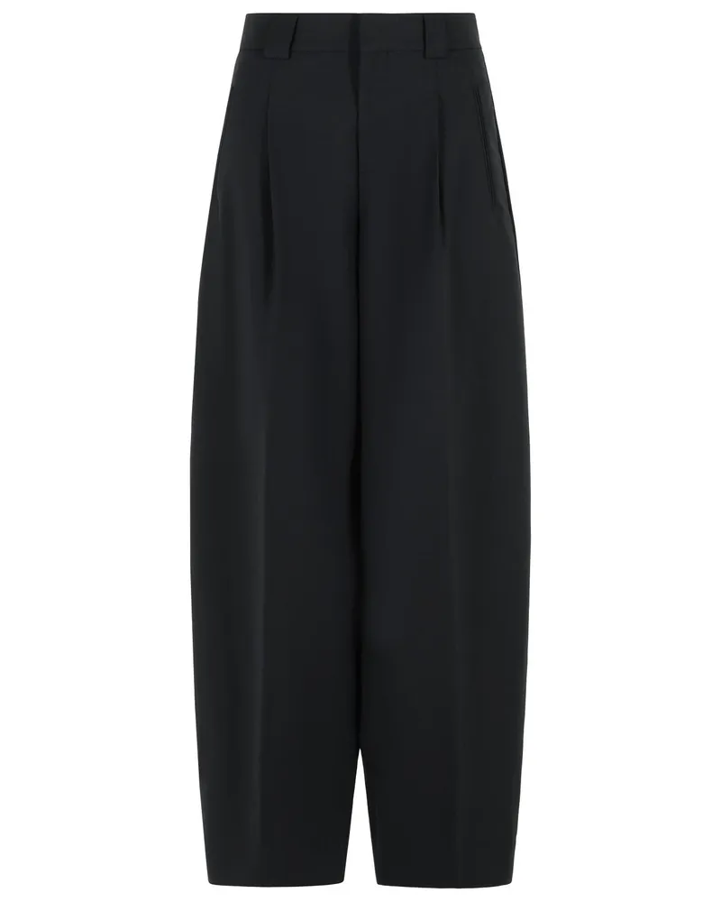 Closed Geschlossene Hose 'Wendlyn' aus schwarzer Schurwollmischung Black