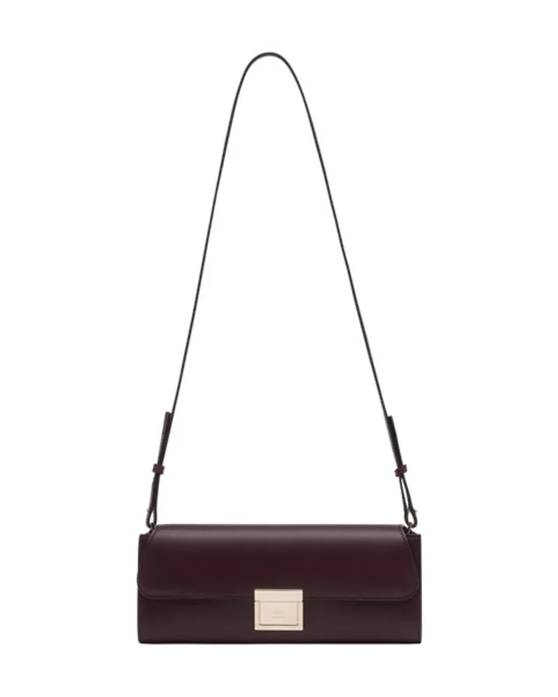 AMI Paris Mimi Umhängetasche  Leder Burgund Burgund