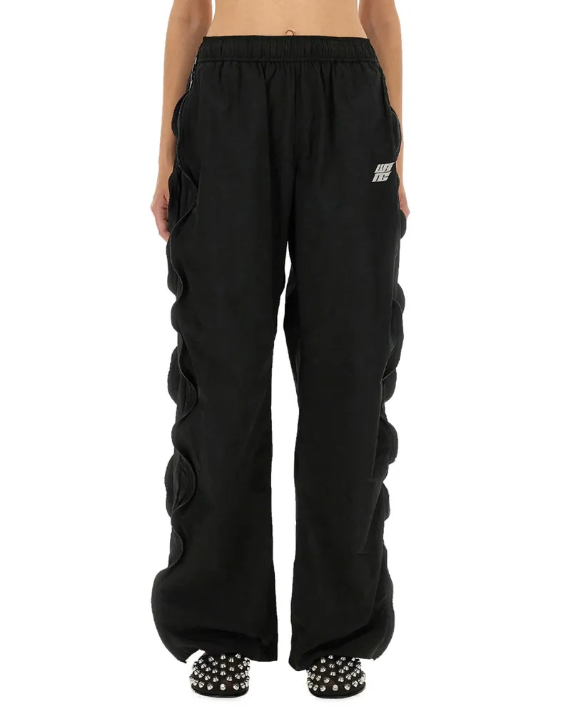 Alexander Wang Mid Rise Trackhose mit Reißverschluss Black