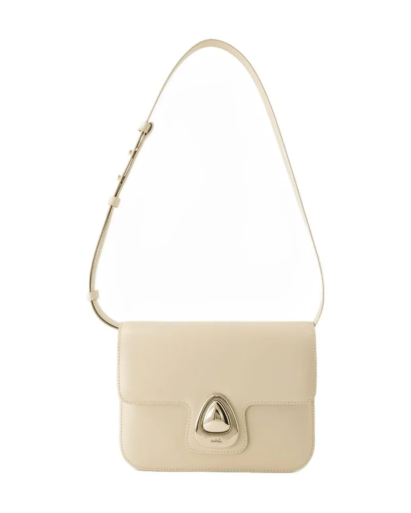 A.P.C. Astra Small Crossbody  Leder beige Beige