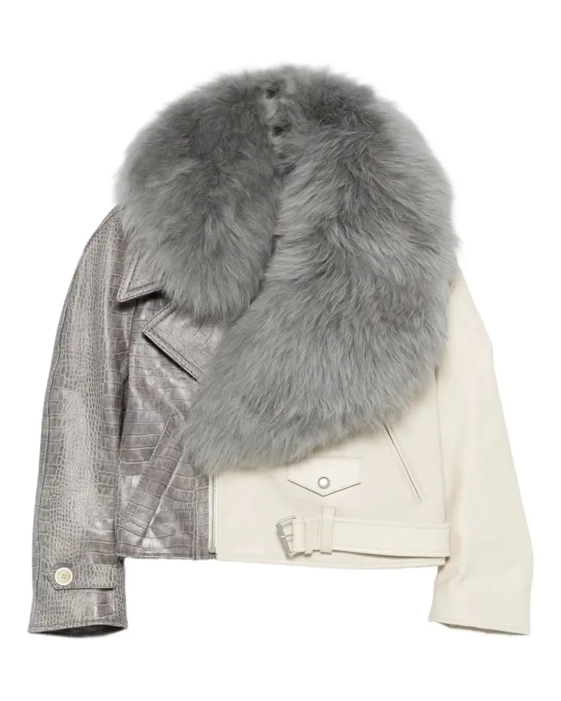 Marni Jacke mit Pelzkragen 00w10