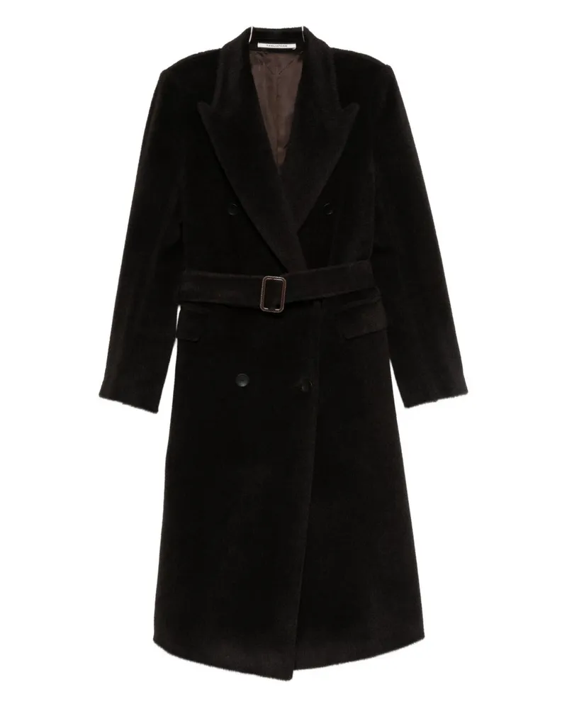 Tagliatore Wollmantel mit Doppelbrust Brown
