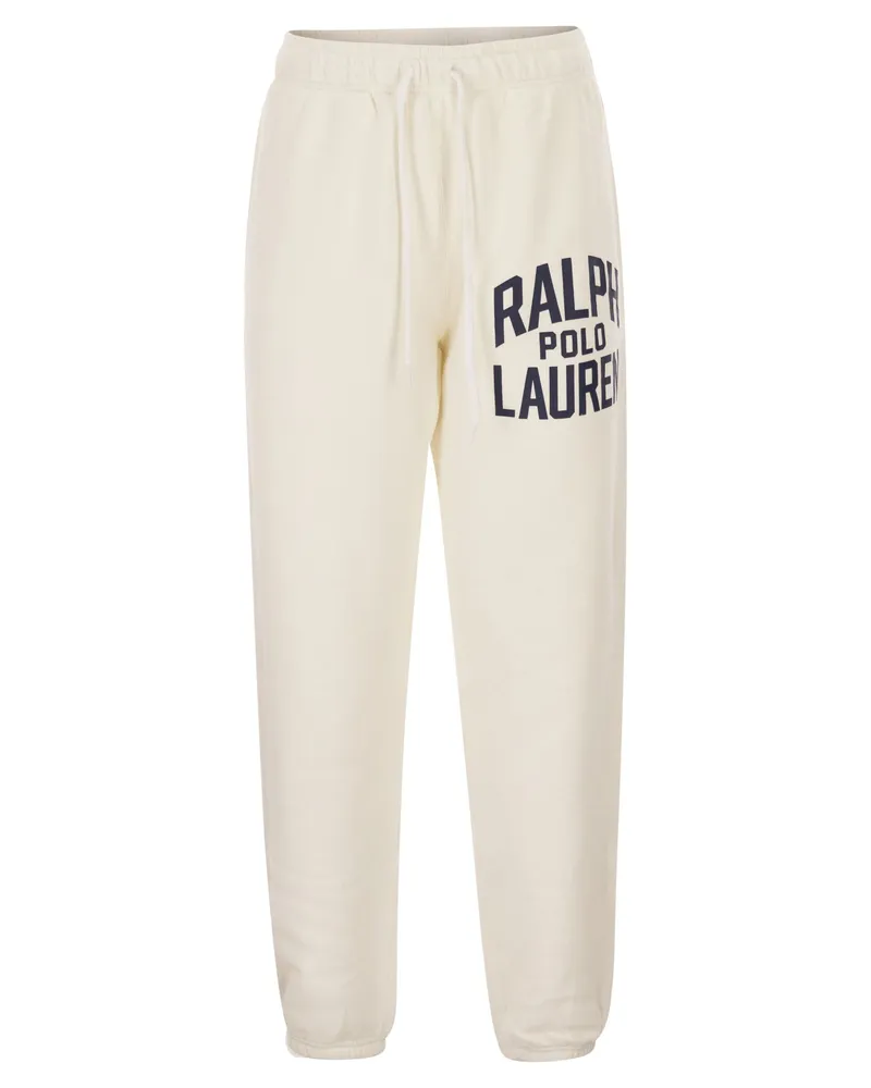 Ralph Lauren Baumwoll-Jogginghose mit Logo White