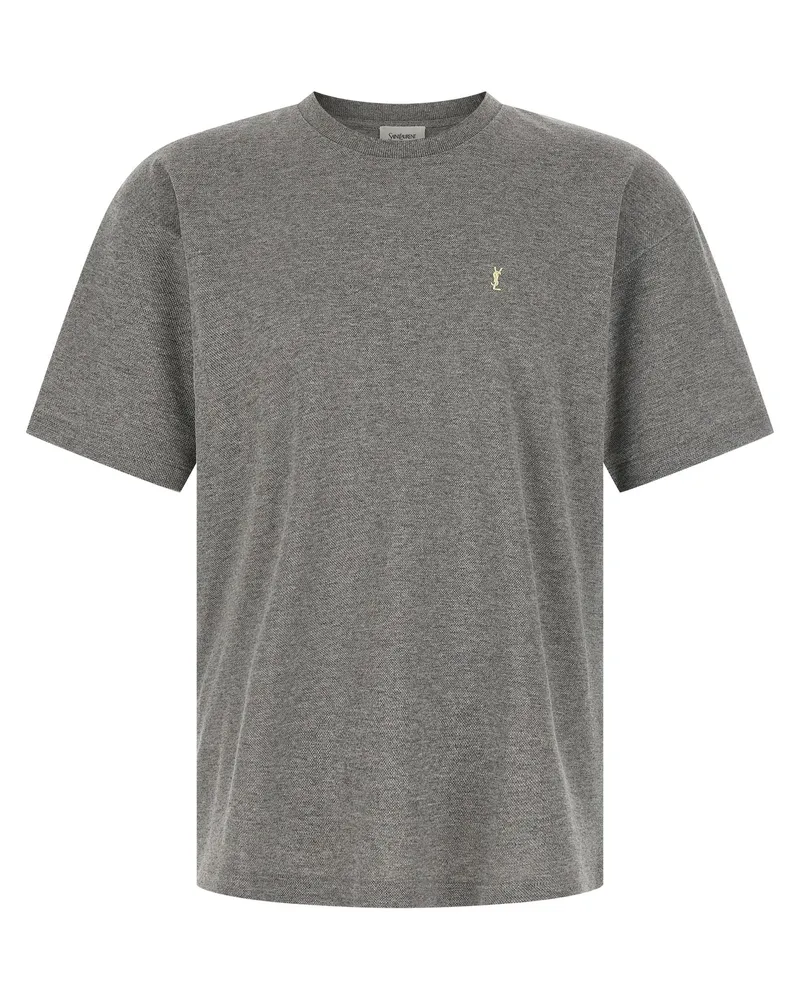 Saint Laurent Cassandre“ T-Shirt Gray