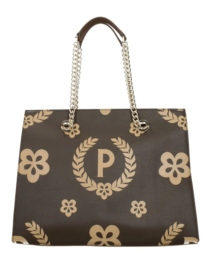Pollini Damens Umhängetaschen PVC Braun/Braun -