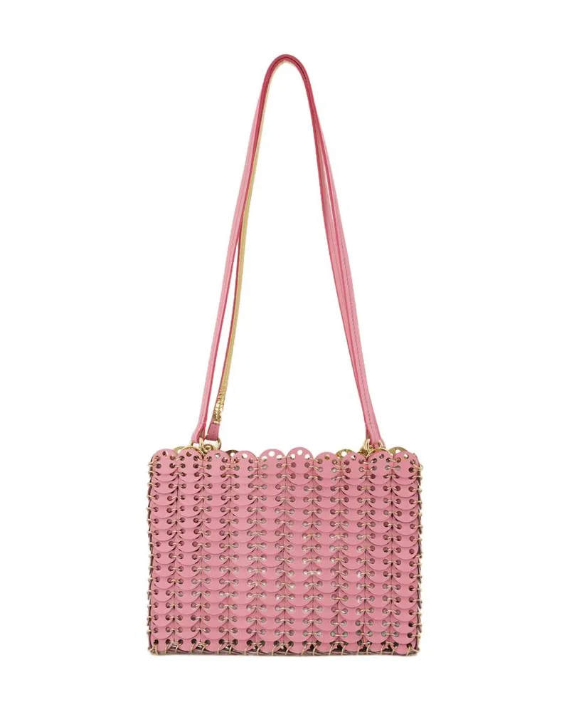 Paco Rabanne Umhängetasche  Leder rosa Rosa