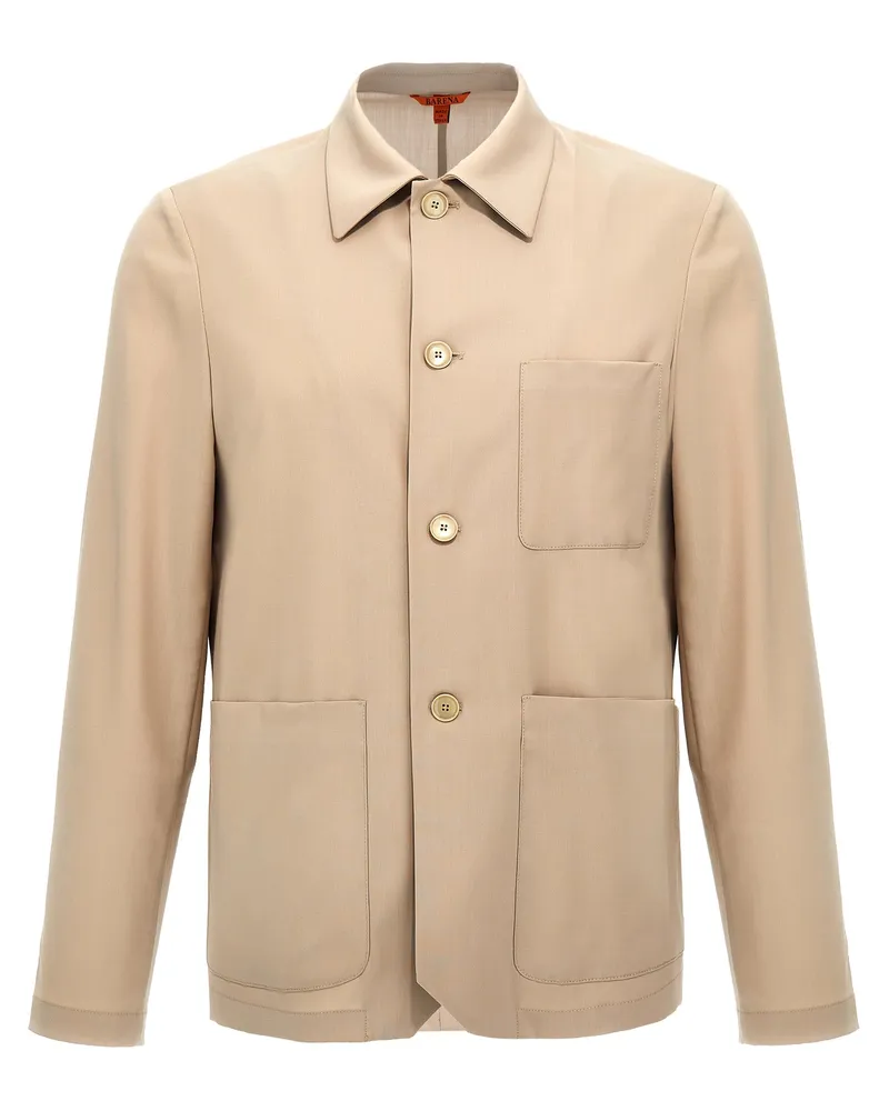 BARENA Visal' Overshirt Beige