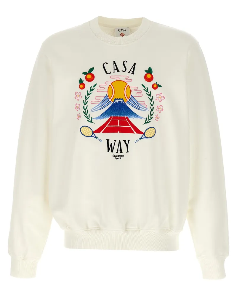 Casablanca Paris Casa Way Mountain' Sweatshirt White