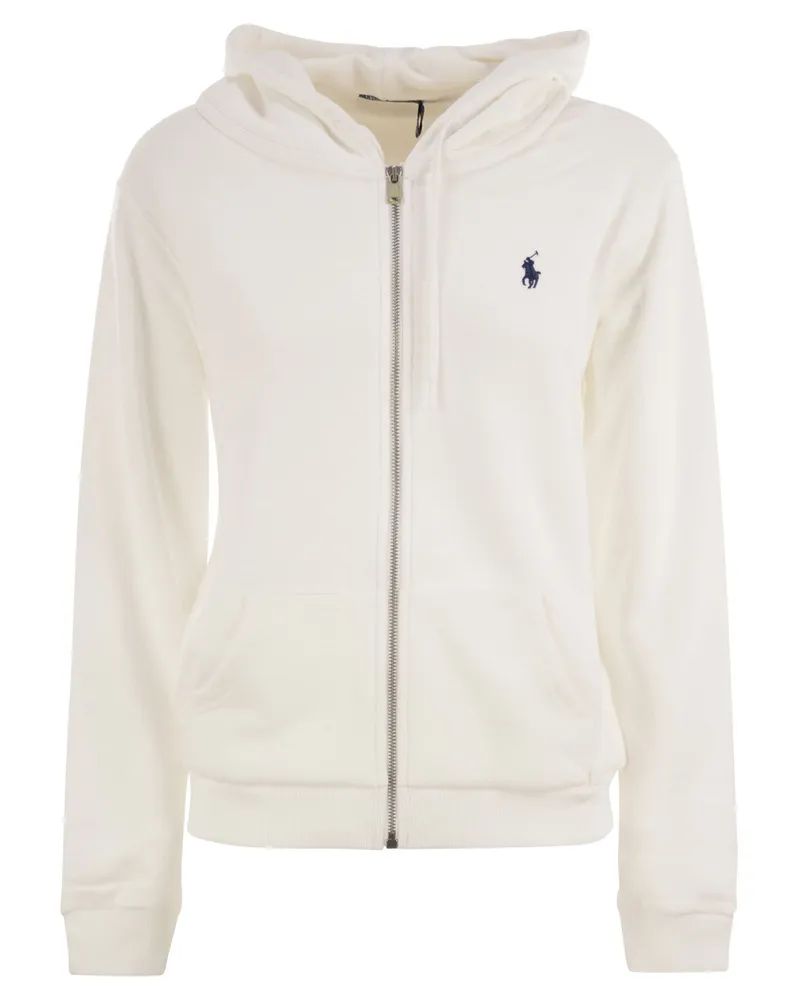 Ralph Lauren Hoodie mit Reißverschluss White
