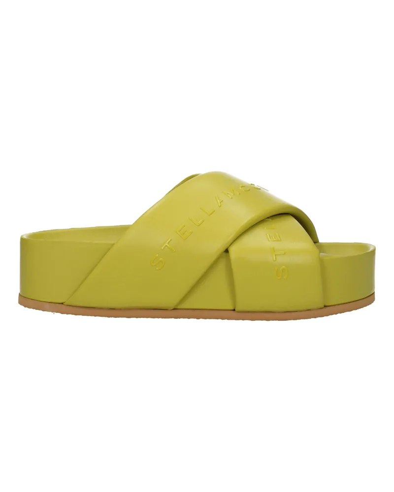 Stella McCartney Stella Mc Cartney Damens Loafer und Clogs aus Öko-Leder in Grün/Limette -