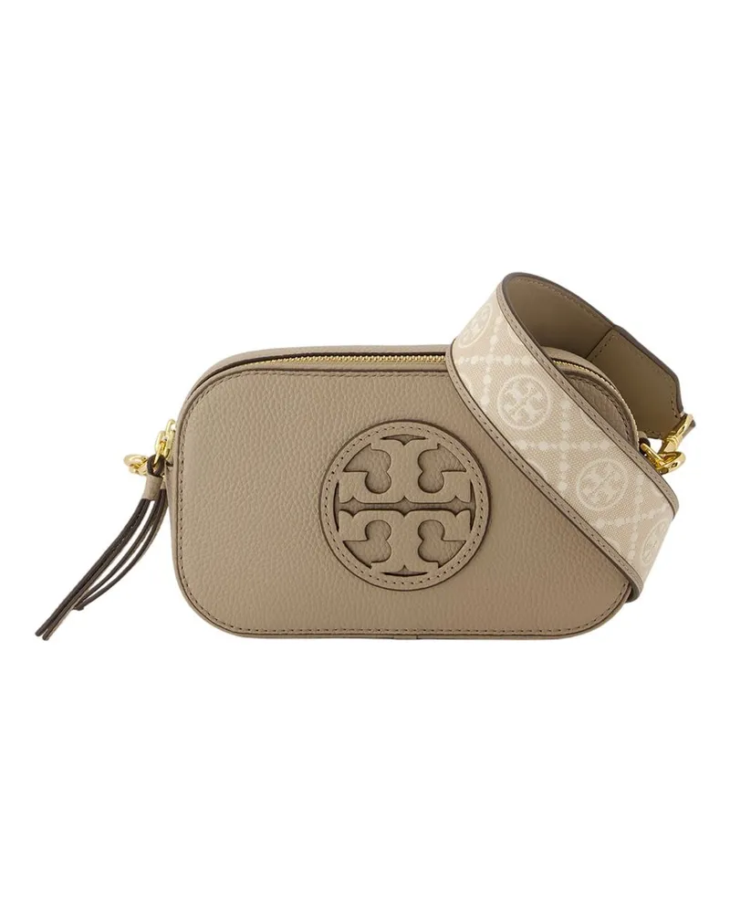 Tory Burch Miller Mini Crossbody  Leder Beige Beige