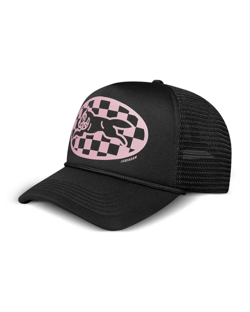 ICECREAM Checker Running Hundekappe Black