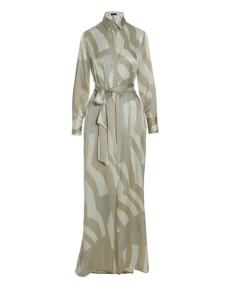 Kiton überall über Druckkleid Multicolor