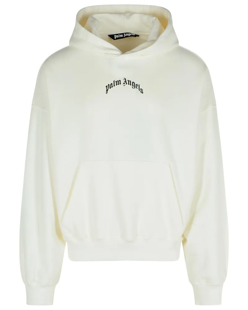 Palm Angels weißes Baumwoll -Sweatshirt White