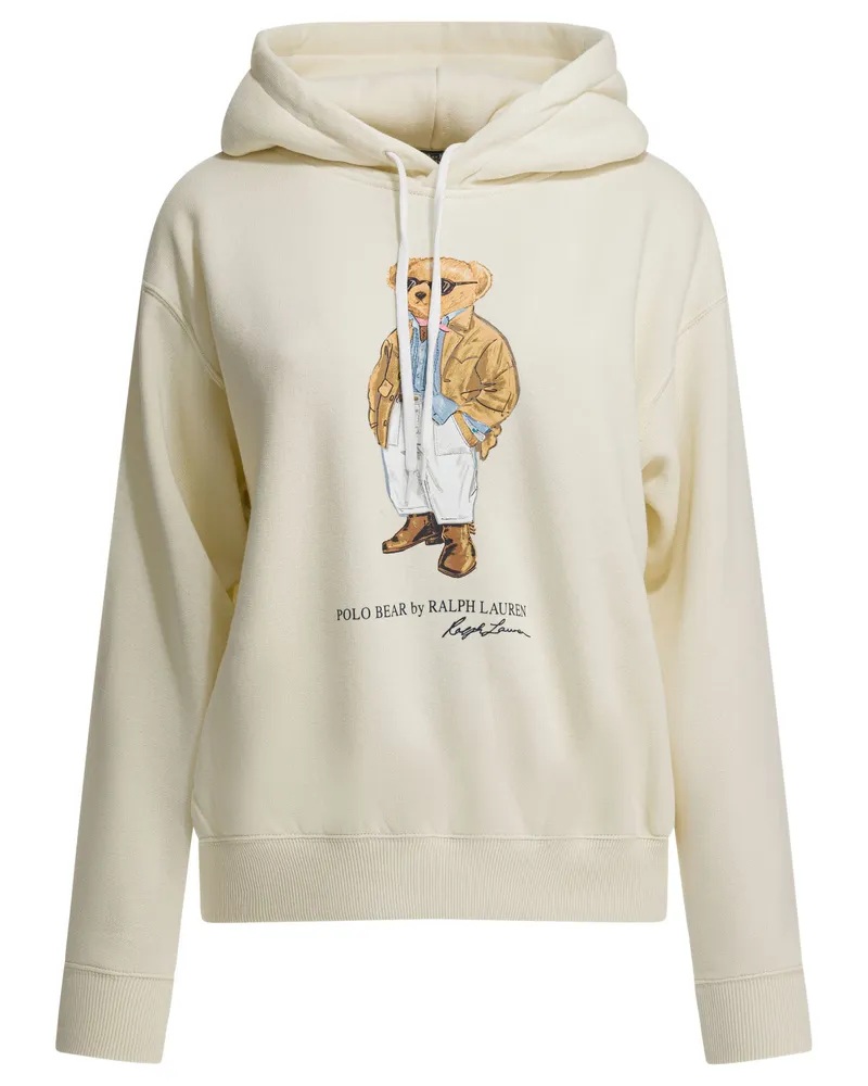 Ralph Lauren Polo Bear“ Kapuzenpullover White