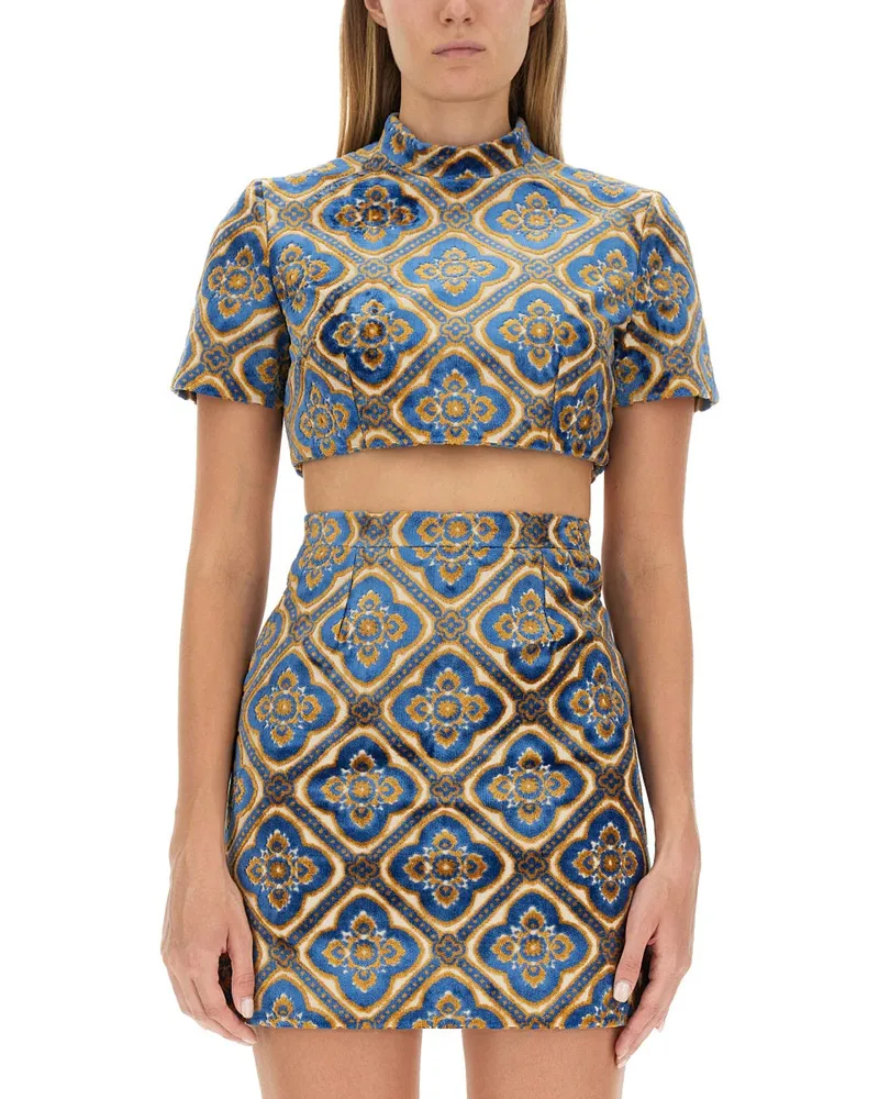 Etro TOP CURPED Multicolour