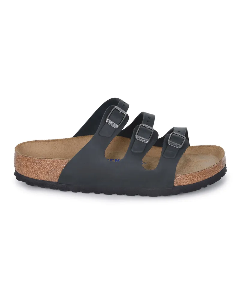 Birkenstock Florida' Pantoffeln in Eco Leder Birko Flor Black