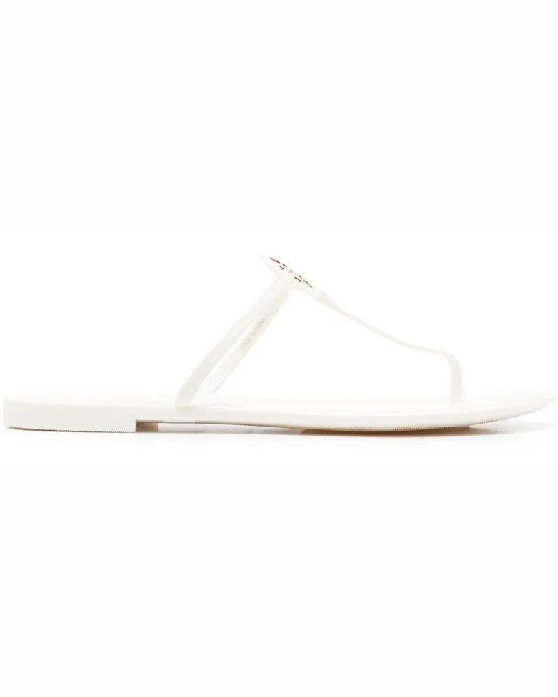 Tory Burch Miller Zehenstegsandalen White