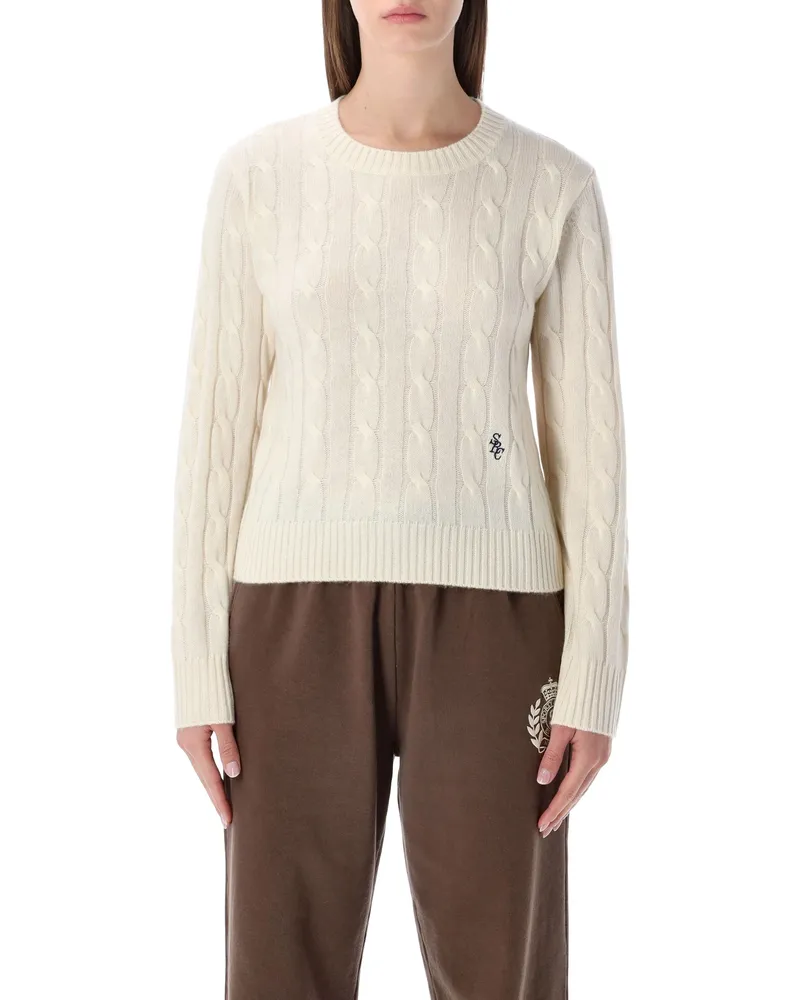 SPORTY & RICH Sportliche und satte Pullover Beige Beige