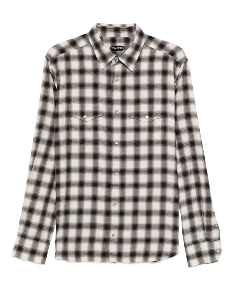 Tom Ford Cotton Mischhemd Brown